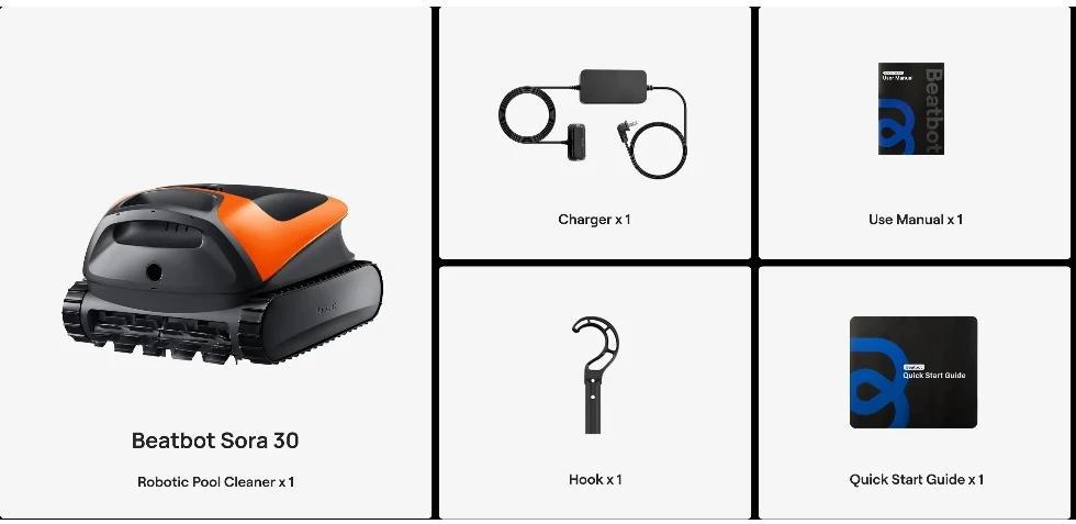 What's included with the Beatbot SORA P3: